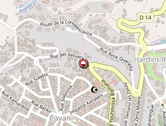 Carte de Restaurant Ravinala à Mamoudzou