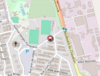 Carte de Bertho Cab Kinesitherapi à Saint-denis