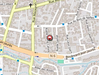 Carte de La Vidéothèque à Saint-denis