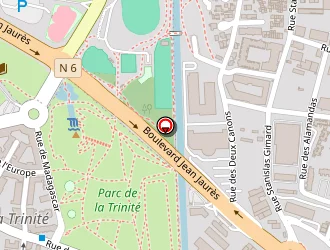 Carte de Cote Sun Hotels à Saint-denis