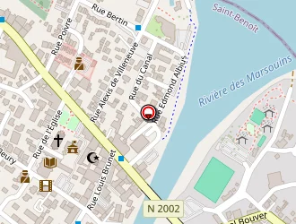 Carte de Coutur'b à Saint-benoît