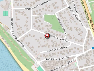 Carte de Becoz à Saint-paul