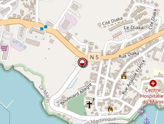 Carte de Lazerdom à Marin (le)