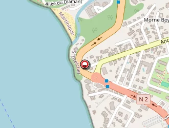 Carte de Hôtel La Batelière à Schœlcher