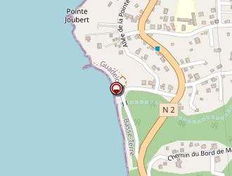 Carte de Site De La Pointe à Lézarde à Bouillante