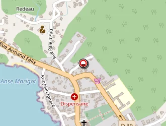 Carte de Les Gommiers à Pointe-noire