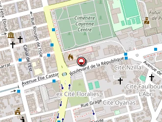 Carte de Clemencin Filia à Cayenne