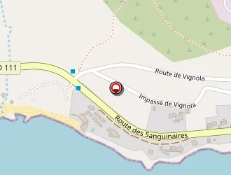 Carte de La Crique à Ajaccio