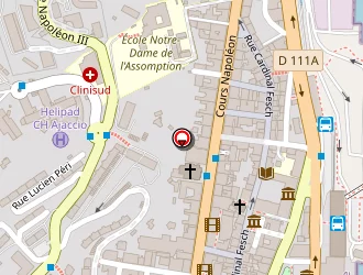 Carte de Ultra Donna à Ajaccio