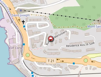 Carte de Base Aéro Navale (b.a.n.) à Ajaccio