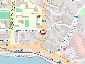 Carte de Pharmacie Du Soleil à Ajaccio