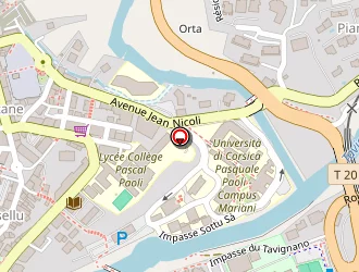 Carte de La Poste à Corte