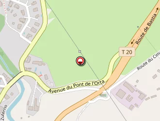 Carte de Station De L'orta à Corte