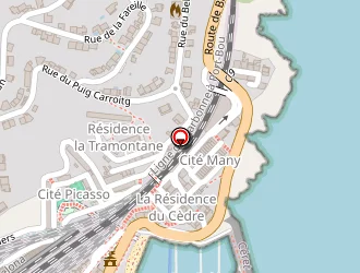 Carte de Happy Pizza à Cerbère