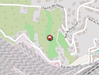 Carte de Central Hôtel à Cerbère