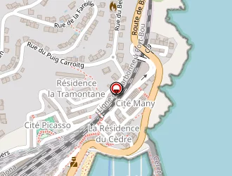 Carte de Office De Tourisme à Cerbère