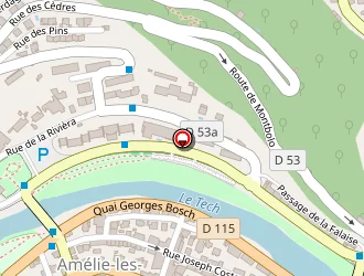 Carte de Corre à Amélie-les-bains-palalda