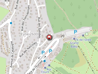 Carte de Hôtel Le Roc Blanc à Eyne