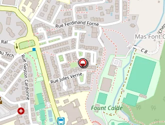 Carte de Complexe Municipal- Tennis/piscine à Céret