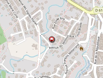 Carte de Centre D'intervention Et De Secours à Céret