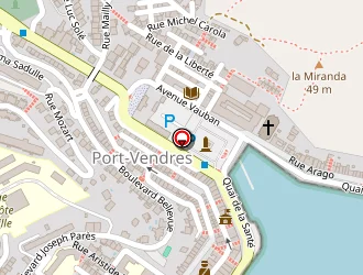 Carte de Cauquil à Port-vendres