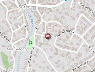 Carte de Site D'escalade Du Chateau D'ultrera à Sorède