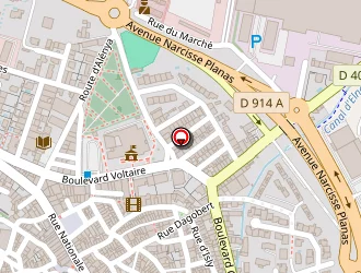 Carte de Casa Gensane à Elne