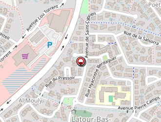 Carte de Roy Jérôme à Latour-bas-elne