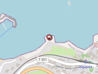 Carte de Casarena Plage à Algajola