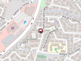 Carte de Chausséa à Latour-bas-elne