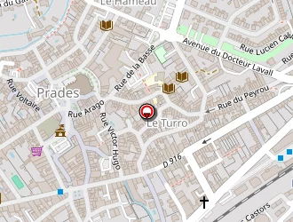 Carte de Aude Coiffure à Prades