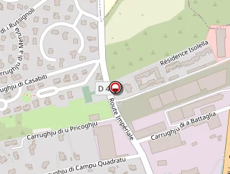 Carte de Cors'hôtel à Biguglia