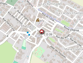 Carte de Complexe Sportif à Théza