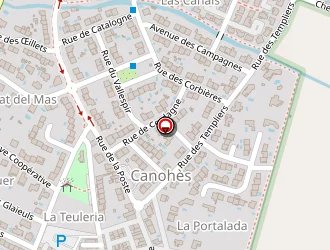 Carte de Val Conduite à Canohès