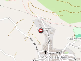 Carte de L'estaca à Molitg-les-bains