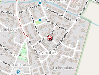 Carte de La Poste à Canohès