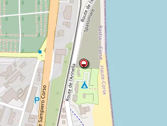 Carte de La Paillote à Bastia