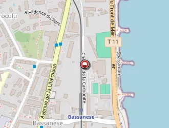 Carte de Agora Sea à Bastia