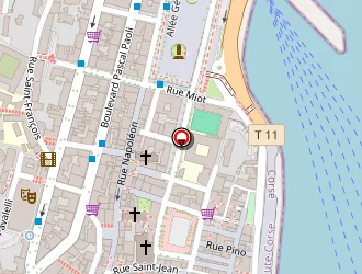 Carte de I Bancalari à Bastia