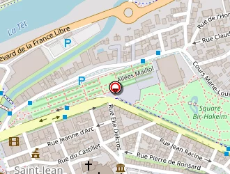 Carte de Stade San Vicens à Perpignan