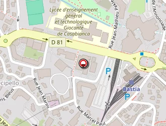 Carte de La Mutuelle Générale à Bastia