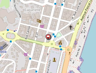 Carte de La Poste à Bastia