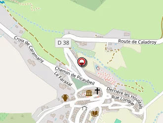 Carte de Scea Château De Caladroy à Bélesta