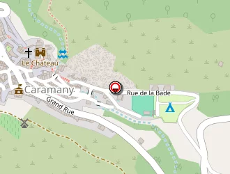 Carte de Danhyer David à Caramany