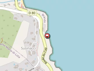 Carte de Pieve Louis à Brando