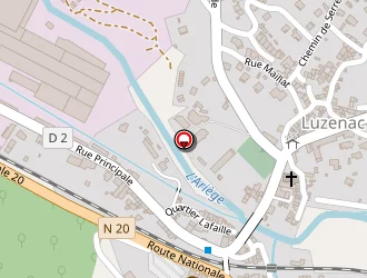 Carte de La Poste à Luzenac