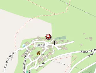 Carte de Boulodrome à Larcat