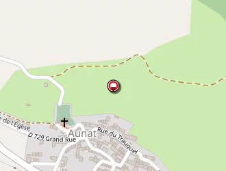 Carte de Circuits De Randonnée à Aunat