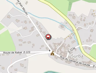 Carte de Camping Le Sédour à Surba