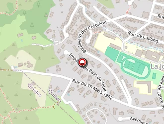 Carte de Camping La Sapinette à Quillan